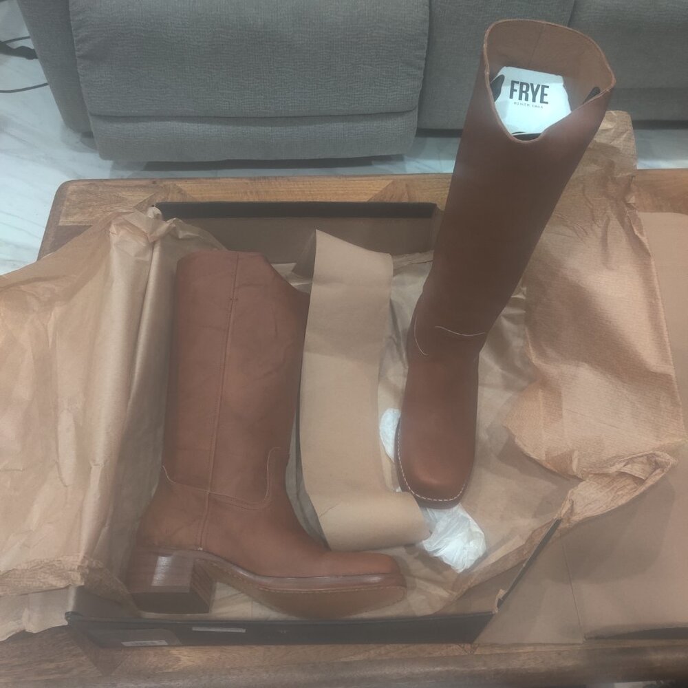 FRYE Campus Boots 14L size 12 extended calf new